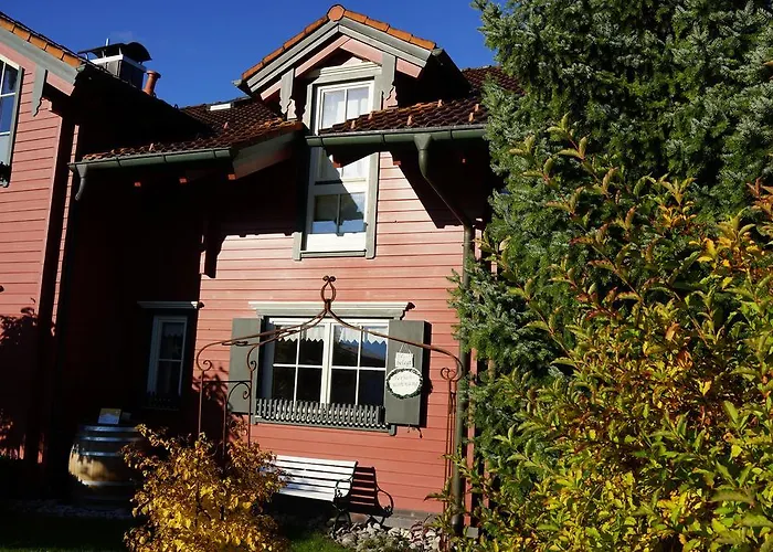 公寓 Ferienwohnung Romantik Im Roten Haus *