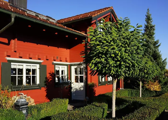 公寓 Ferienwohnung Romantik Im Roten Haus 福森